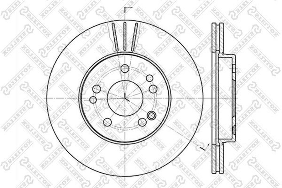 Диски Stellox передние 6020-3308V-SX купить,NaN
