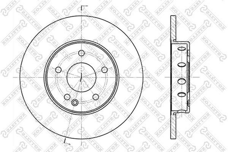 Диски Stellox передние 6020-3316-SX купить,NaN