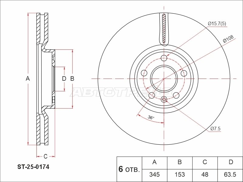 Диски SAT передние ST-25-0174 купить,NaN