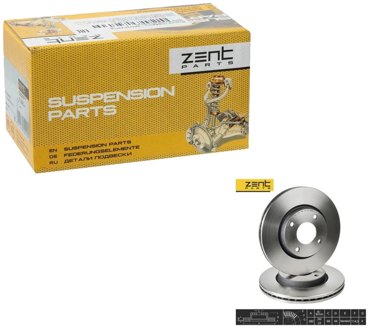Диски ZentParts передние Z06042 купить,NaN