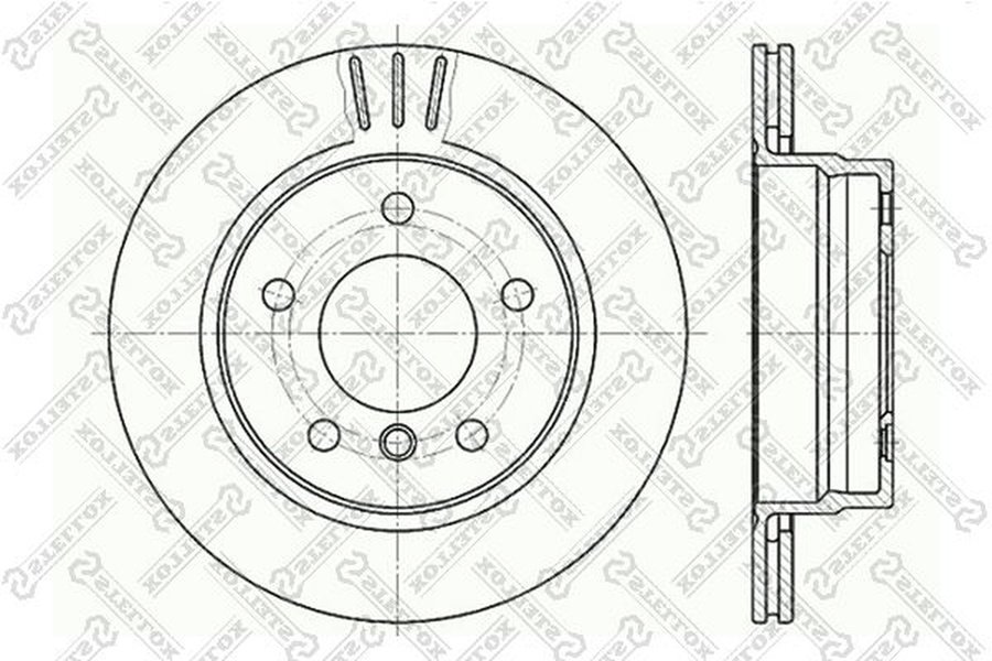 Диски Stellox задние 6020-1535V-SX купить,NaN