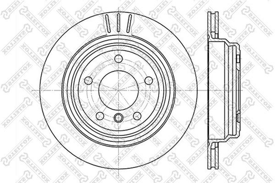 Диски Stellox задние 6020-1539V-SX купить,NaN