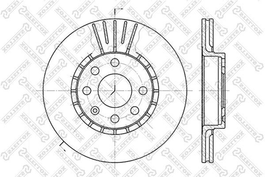 Диски Stellox передние 6020-3617V-SX купить,NaN