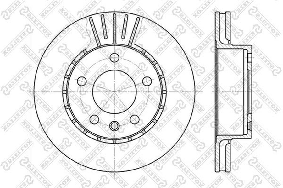 Диски Stellox передние 6020-3611V-SX купить,NaN