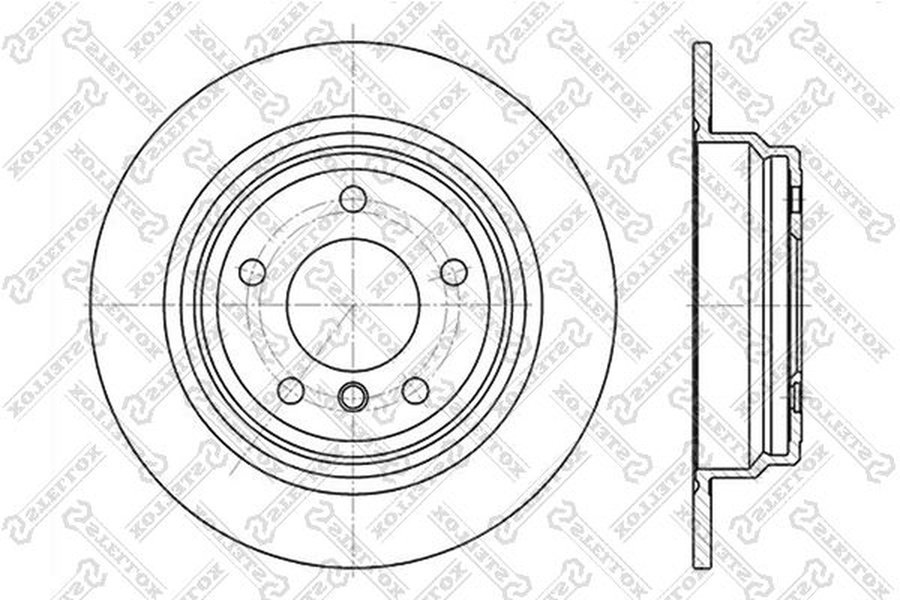 Диски Stellox задние 6020-1537-SX купить,NaN