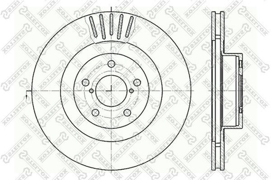 Диски Stellox передние 6020-4412V-SX купить,NaN