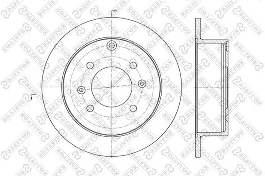 Диски Stellox задние 6020-3412-SX купить,NaN