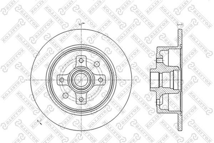 Диски Stellox задние 6020-3616-SX купить,NaN
