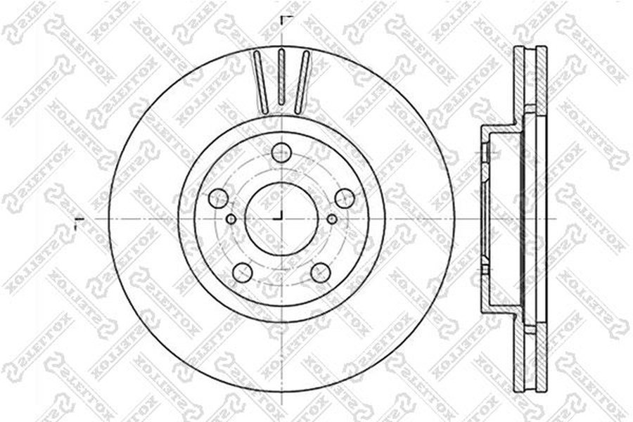 Диски Stellox передние 6020-4564V-SX купить,NaN