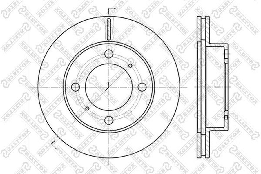 Диски Stellox передние 6020-4543V-SX купить,NaN