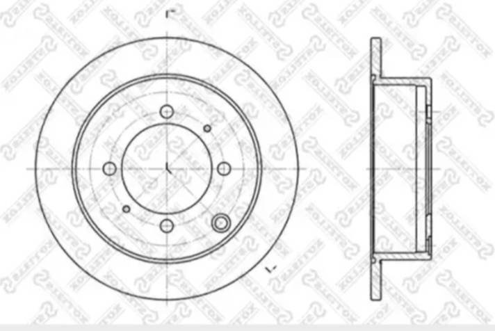 Диски Stellox задние 6020-3024-SX купить,NaN