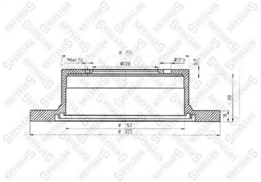 Диски Stellox задние 6020-3022-SX купить,NaN