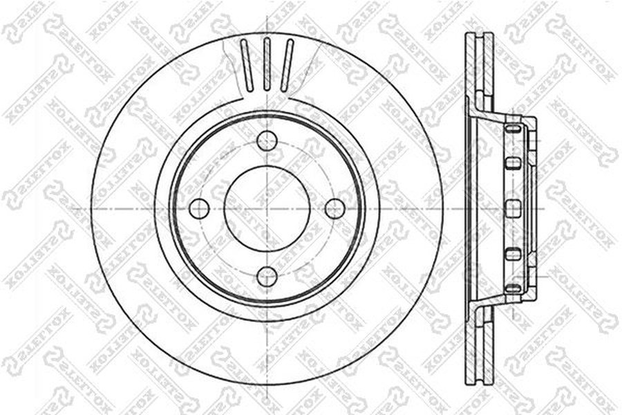Диски Stellox передние 6020-4740V-SX купить,NaN