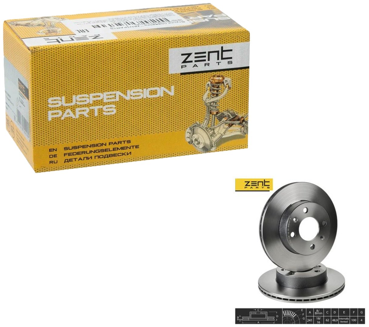 Диски ZentParts передние Z06106 купить,NaN
