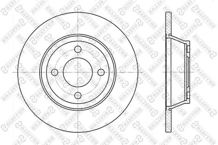 Диски Stellox передние 6020-4741-SX купить,NaN
