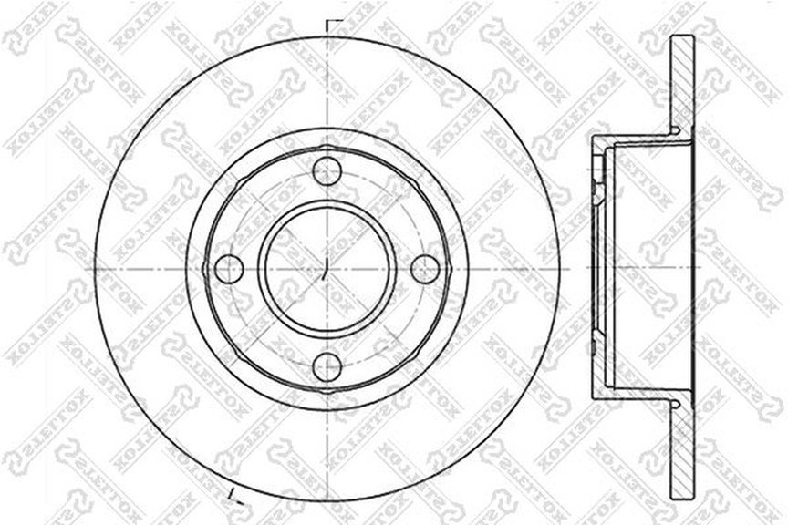 Диски Stellox передние 6020-4737-SX купить,NaN