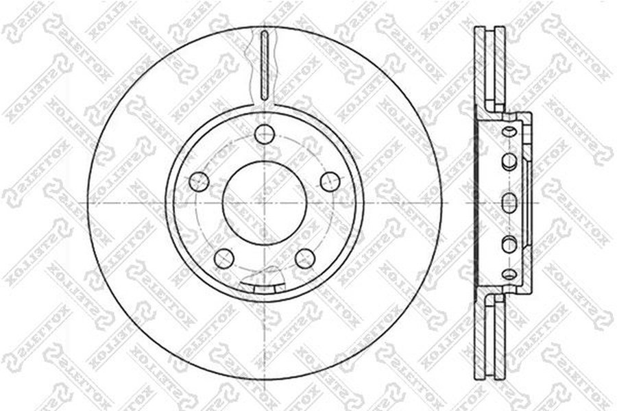 Диски Stellox передние 6020-4743V-SX купить,NaN