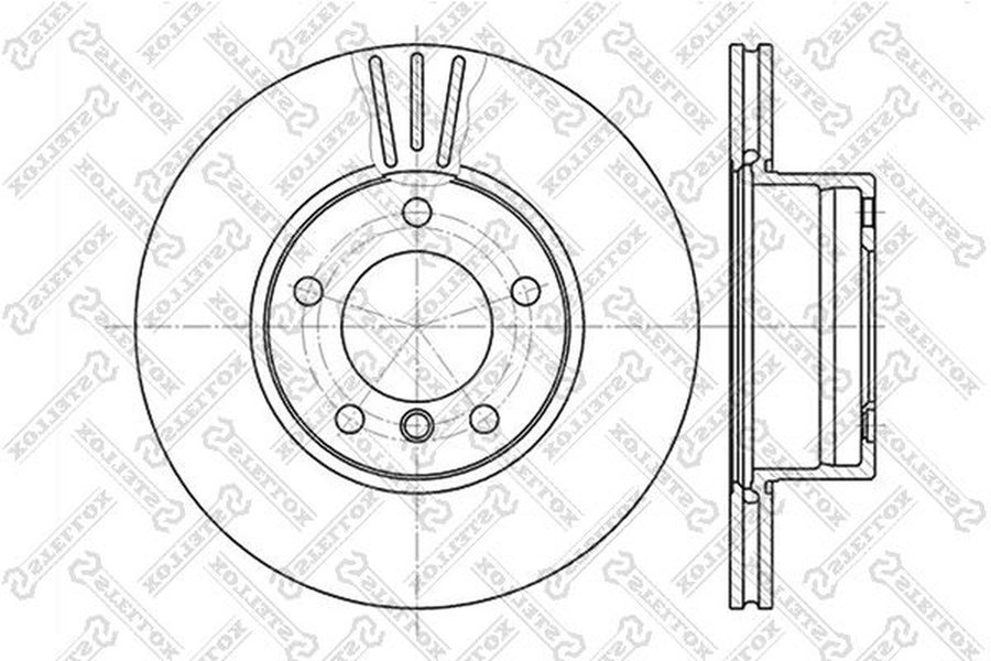 Диски Stellox передние 6020-1536V-SX