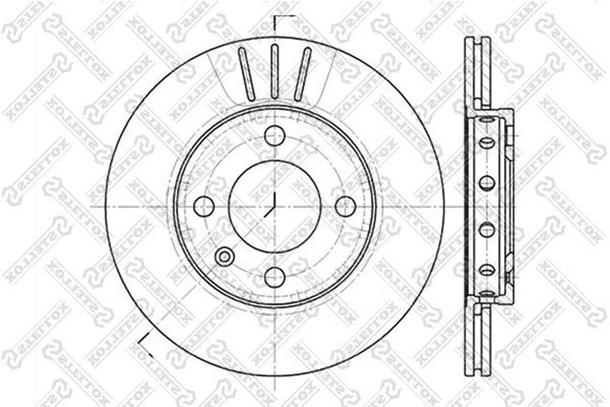 Диски Stellox передние 6020-4756V-SX