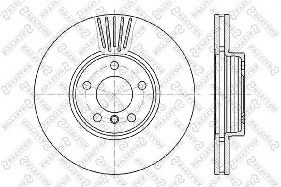 Диски Stellox передние 6020-1547V-SX