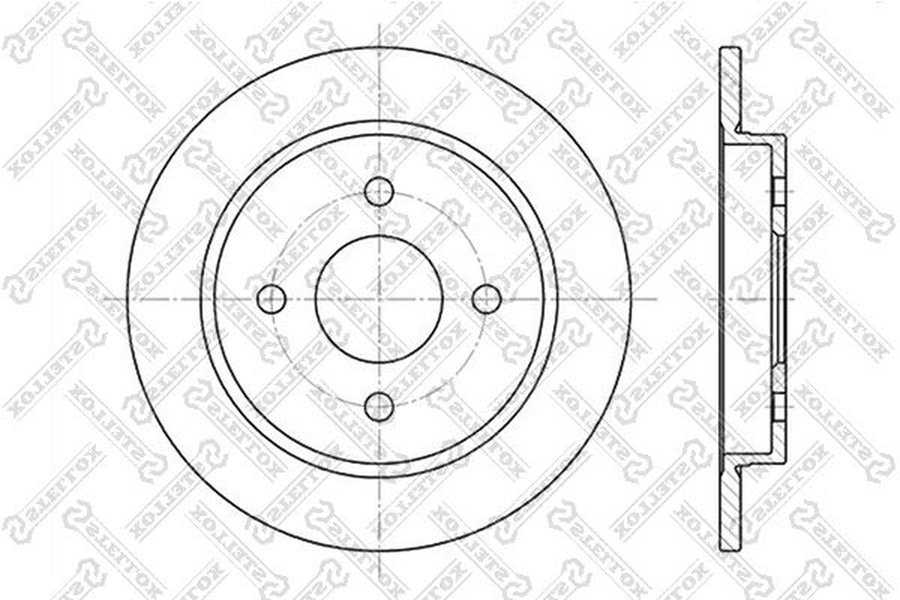 Диски Stellox задние 6020-2536-SX