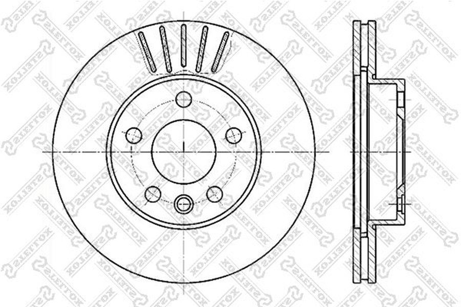 Диски Stellox передние 6020-4768V-SX