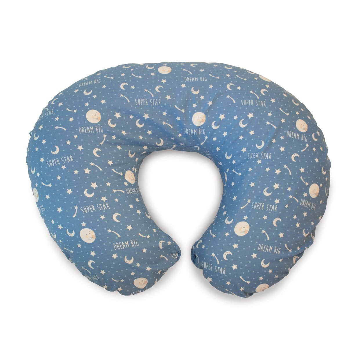 Подушка Chicco Boppy Moon and Stars синяя купить,NaN