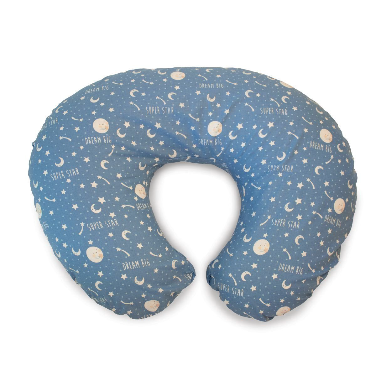Подушка Chicco Boppy Moon and Stars синяя купить,NaN