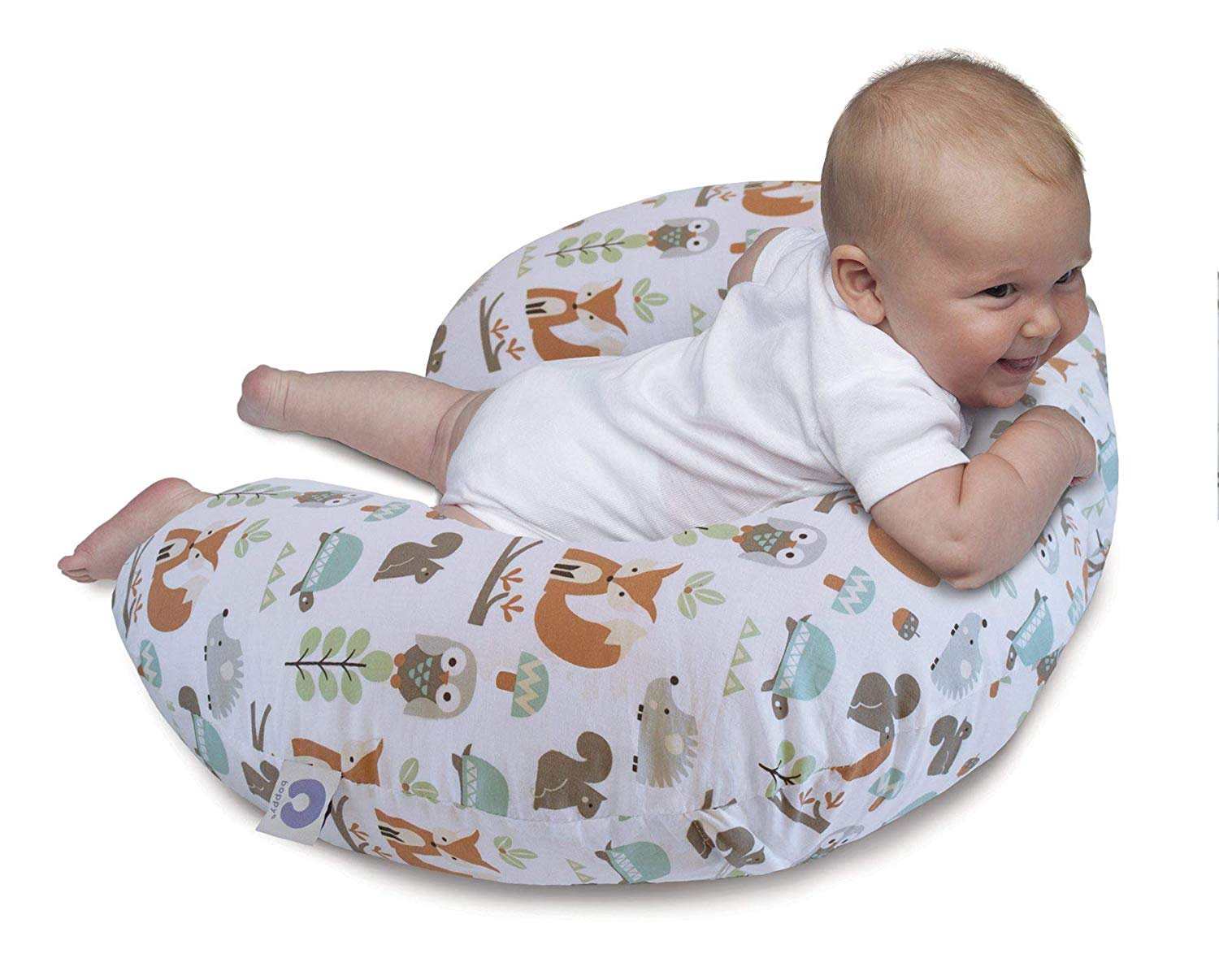 Подушка Chicco Boppy Modern Woodland 05079902060000 бежевая купить,NaN