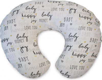 Подушка Chicco Boppy Hello Baby для кормления бежевая купить,NaN