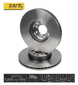 Диски ZentParts передние Z06075 купить,NaN