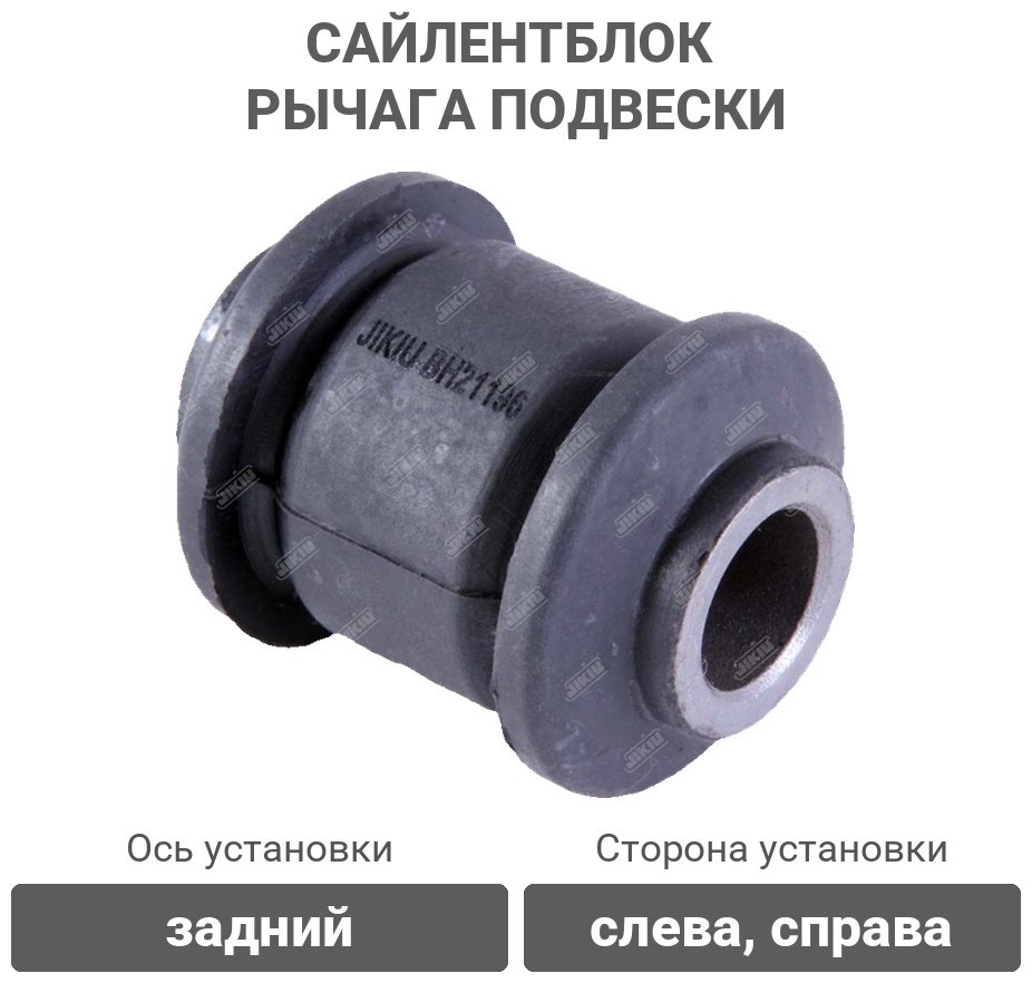 JIKIU сайлентблок рычага подвески BH21196 купить,NaN