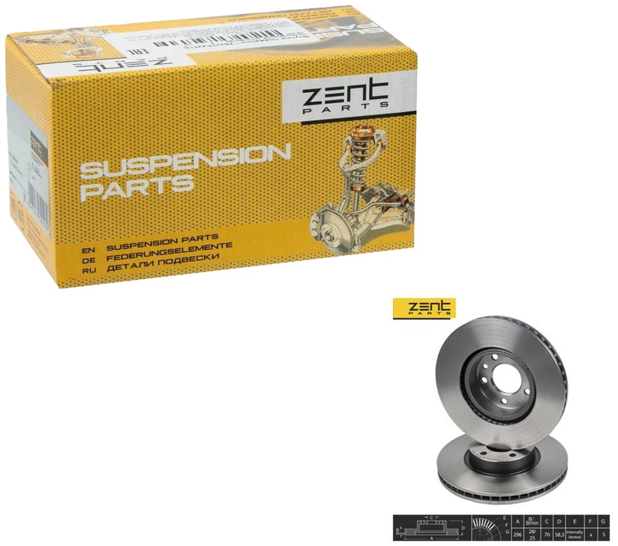 Диски ZentParts передние Z06146 купить,NaN