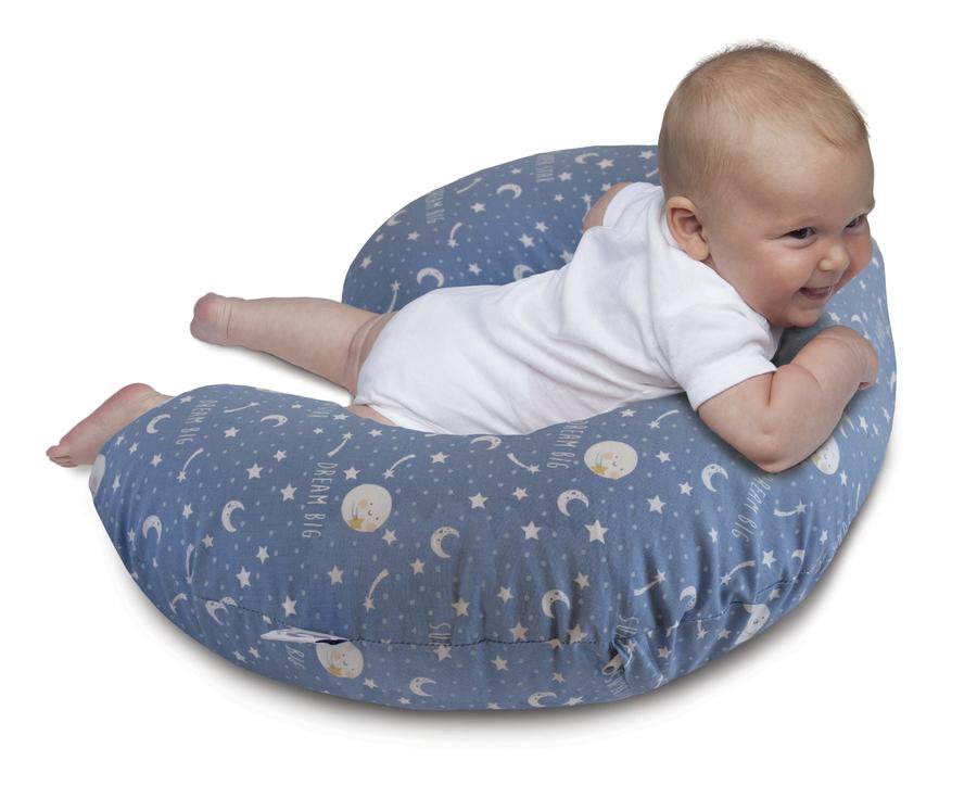 Подушка Chicco Boppy Moon and Stars синяя купить,NaN