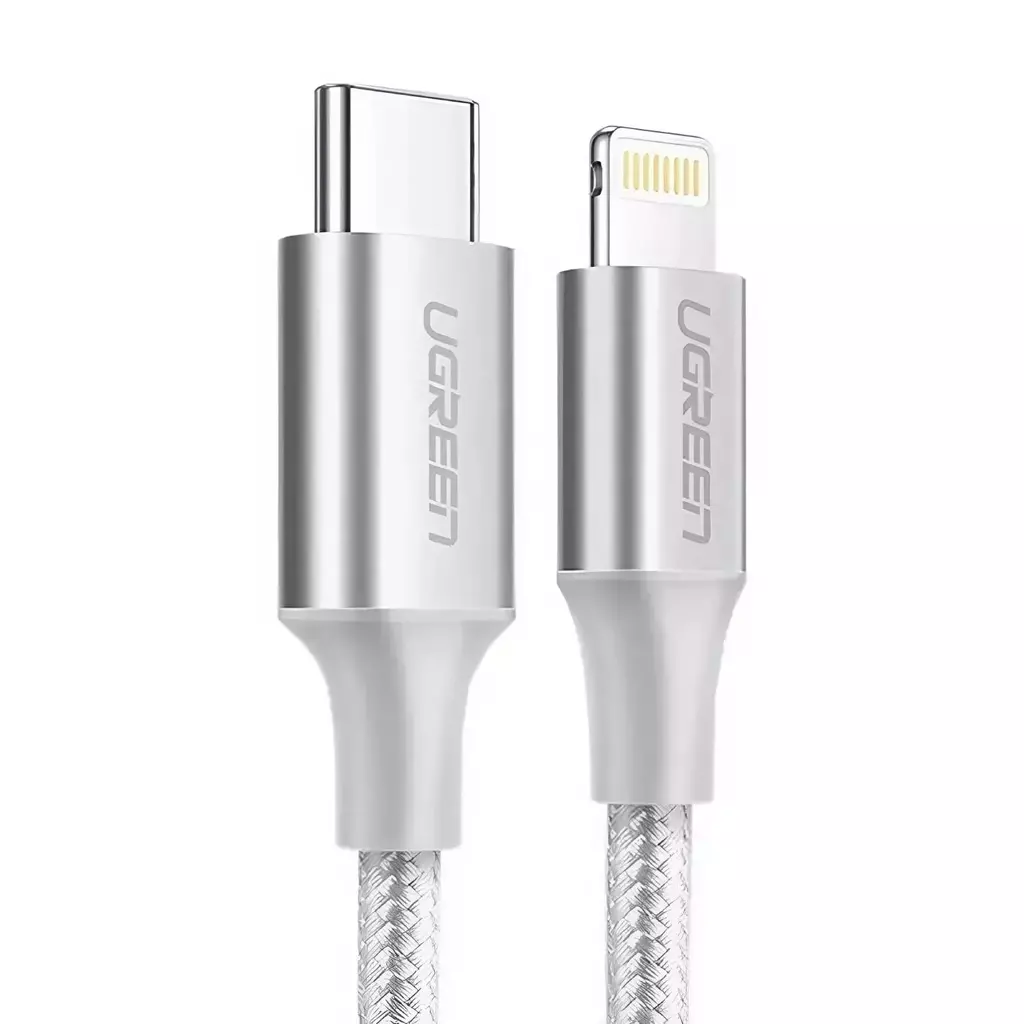 Кабель Ugreen US304 Lightning to Type-C Male Cable 70523 1m Silver купить,NaN