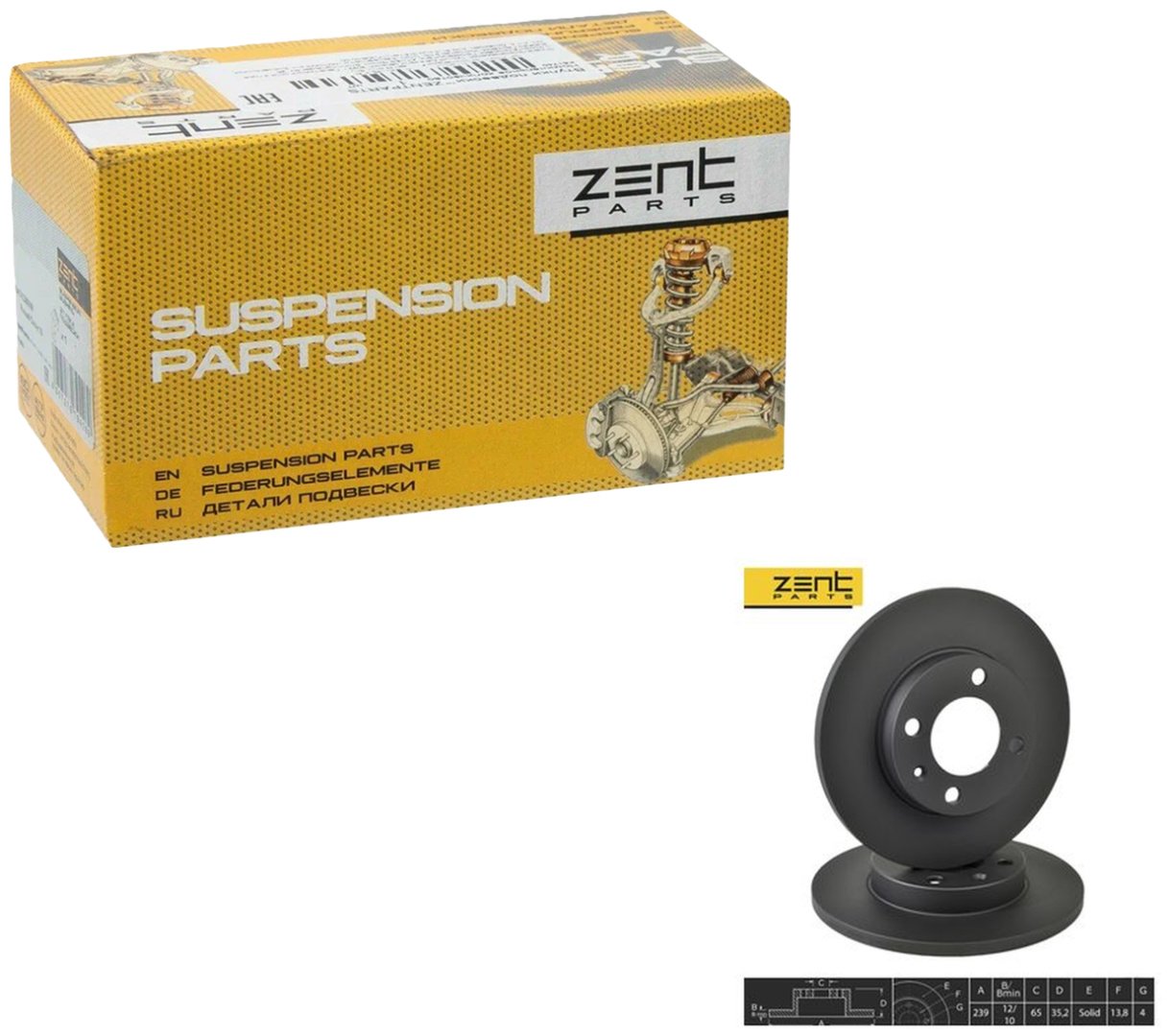 Диски ZentParts передние Z06264 купить,NaN