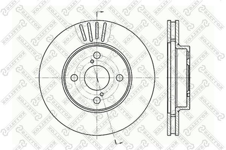 Диски Stellox передние 6020-4582V-SX купить,NaN