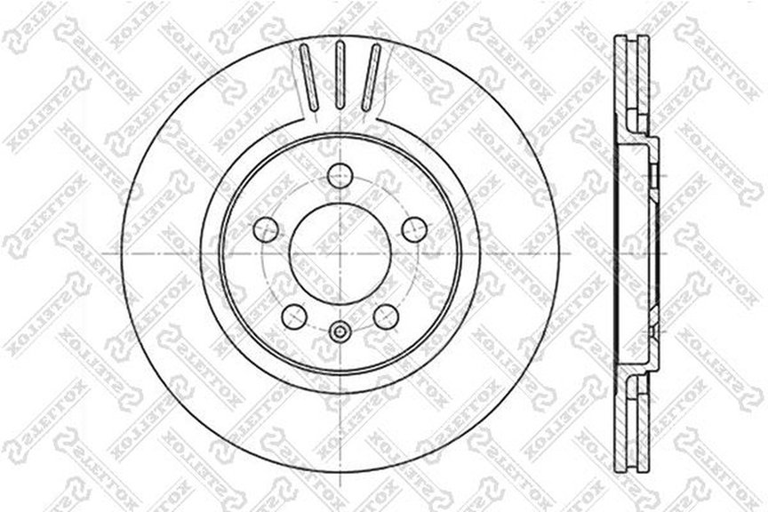 Диски Stellox передние 6020-4735V-SX купить,NaN