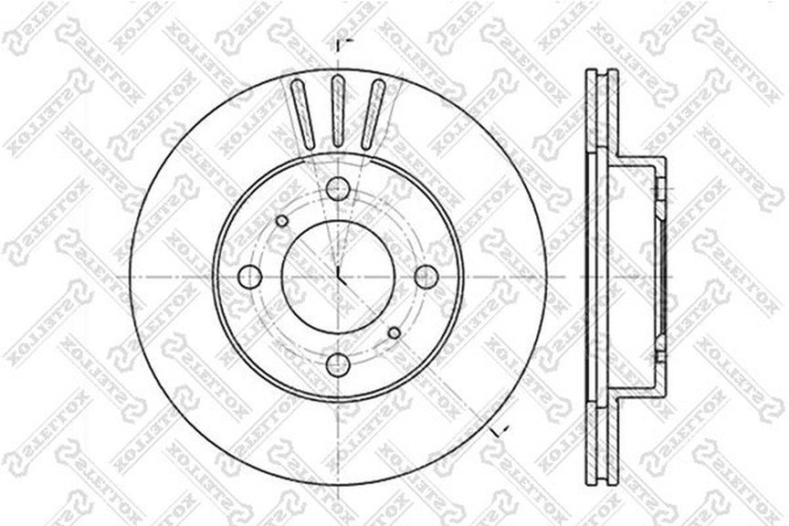 Диски Stellox передние 6020-3021V-SX купить,NaN