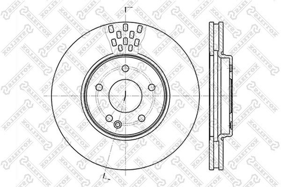Диски Stellox передние 6020-3332V-SX купить,NaN