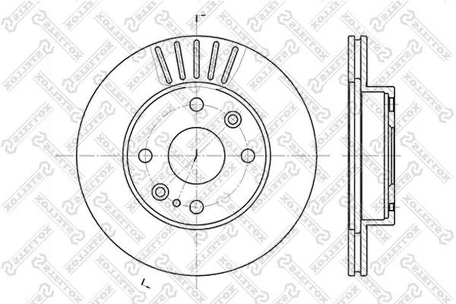 Диски Stellox передние 6020-3223V-SX купить,NaN