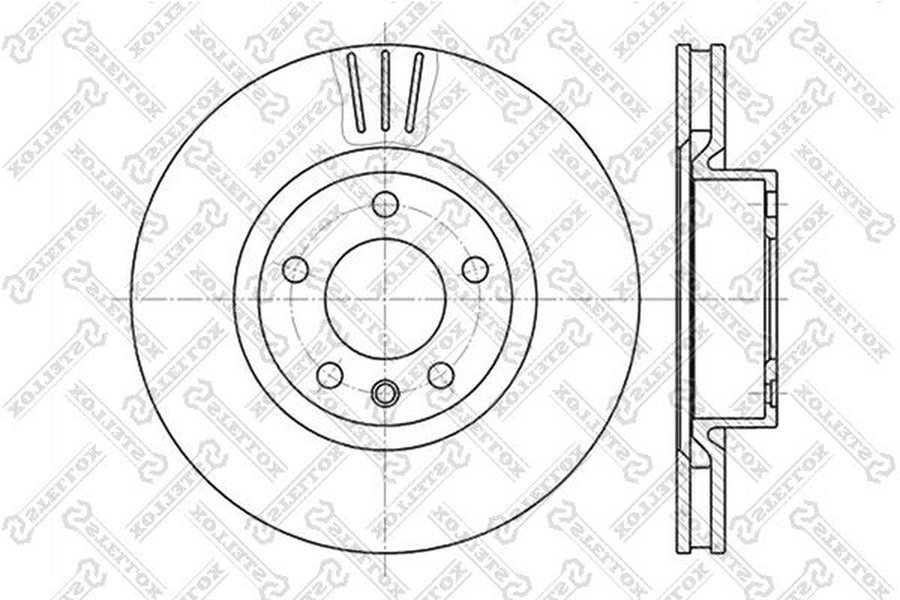 Диски Stellox передние 6020-3622V-SX купить,NaN