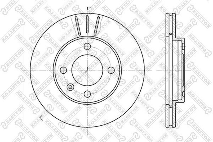 Диски Stellox передние 6020-4724V-SX купить,NaN