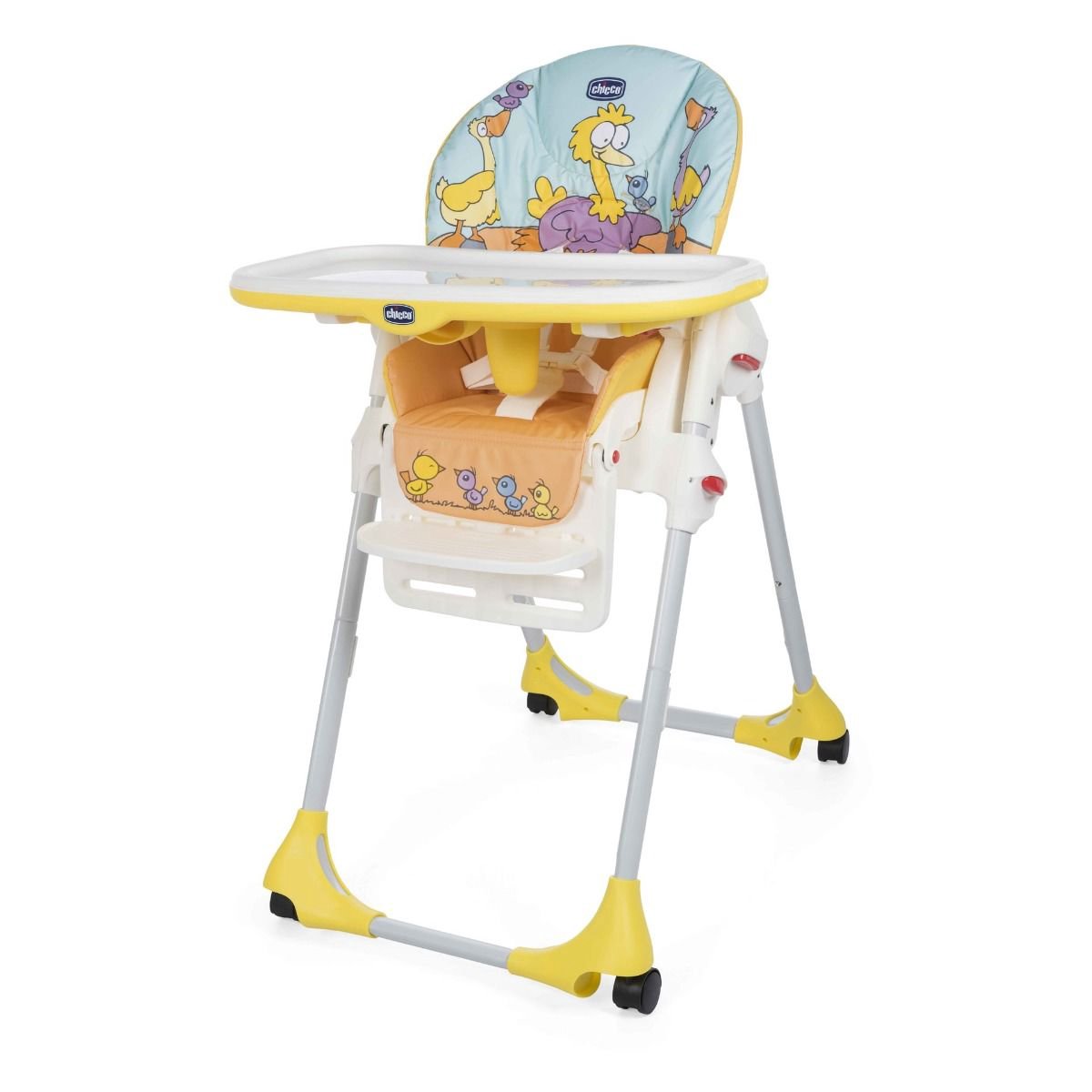 Стульчик для кормления Chicco Polly Easy Birdland желтый купить,NaN