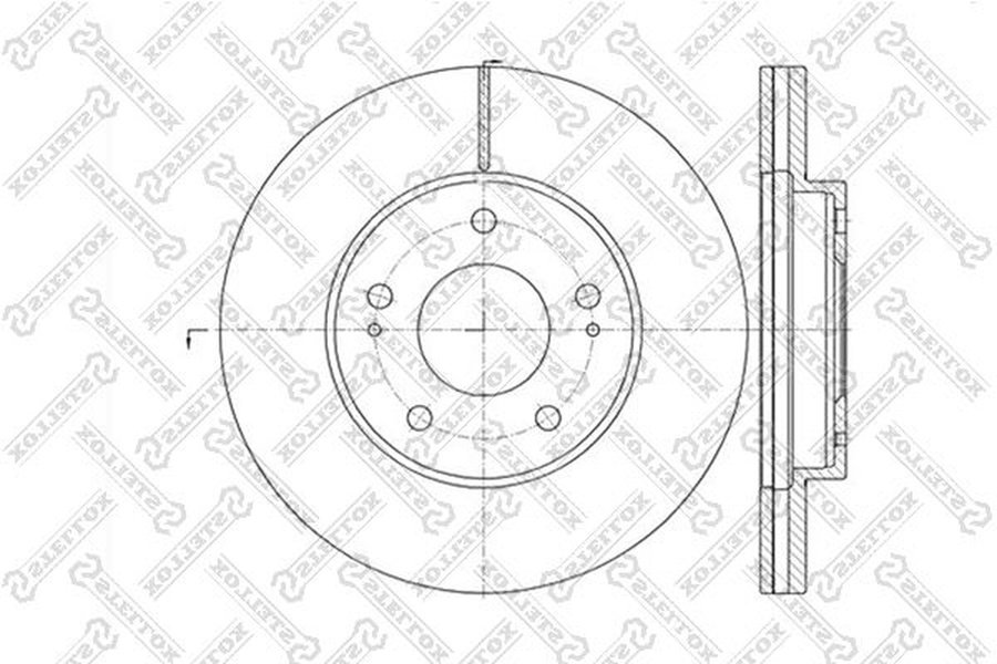 Диски Stellox передние 6020-3034V-SX