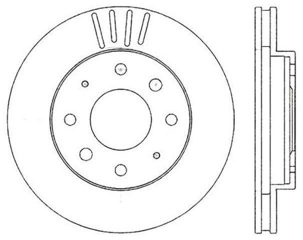 Диски Stellox передние 60203025VSX