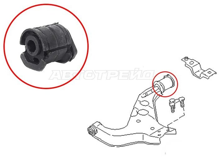SAT сайлентблок рычага подвески ST-54570-0W000 купить,NaN