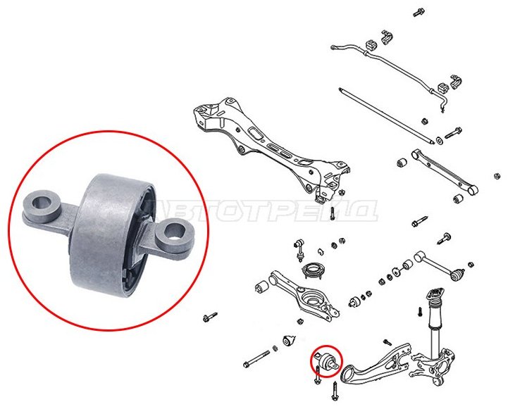 SAT сайлентблок рычага подвески ST-55274-3W000 купить,NaN