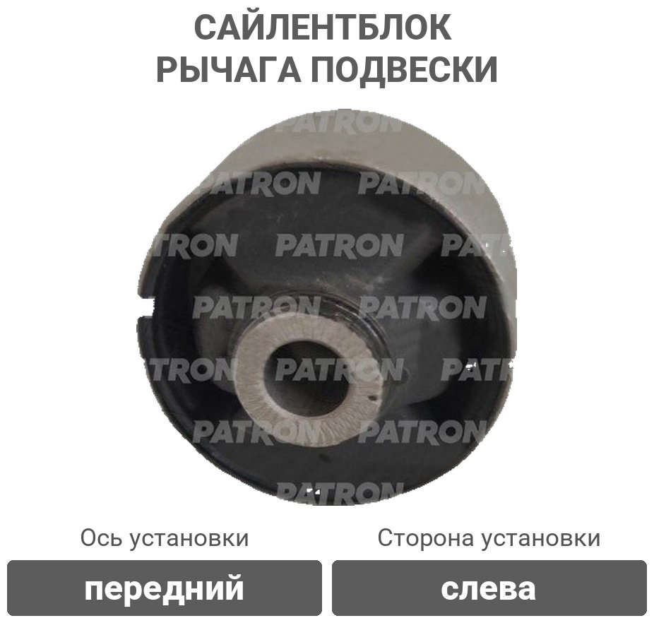 PATRON сайлентблок рычага подвески PSE12580 купить,NaN