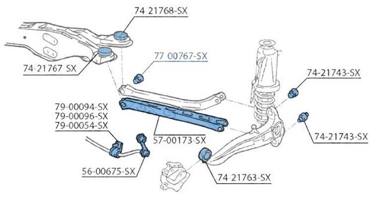 Stellox сайлентблок рычага подвески 7700767SX купить,NaN